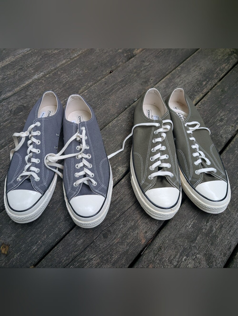 2 Pairs Of Converse Chuck 70 Lows - Size 13